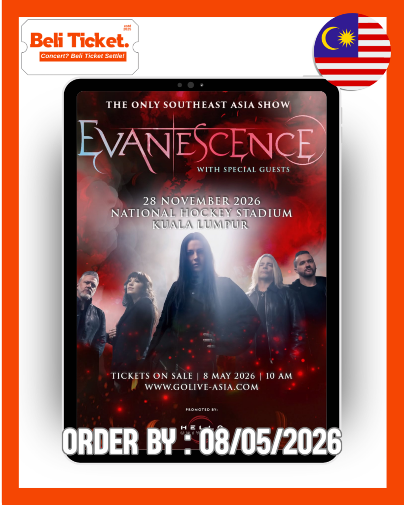 Evanescence Malaysia 2026 tickets