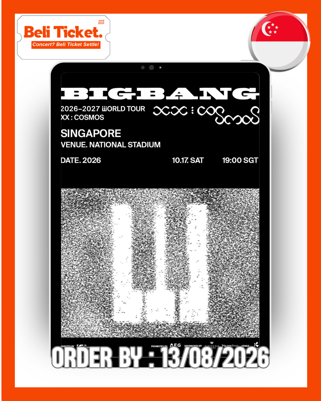 bigbang in singapore poster